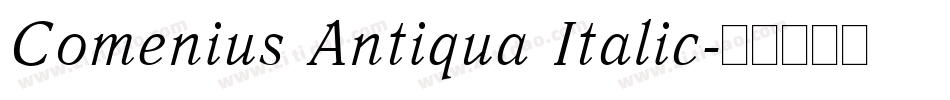 Comenius Antiqua Italic字体转换
